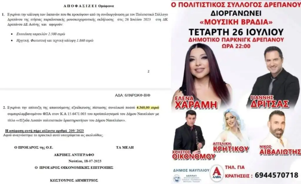 πανηγύρια Δήμος Ναυπλιέων