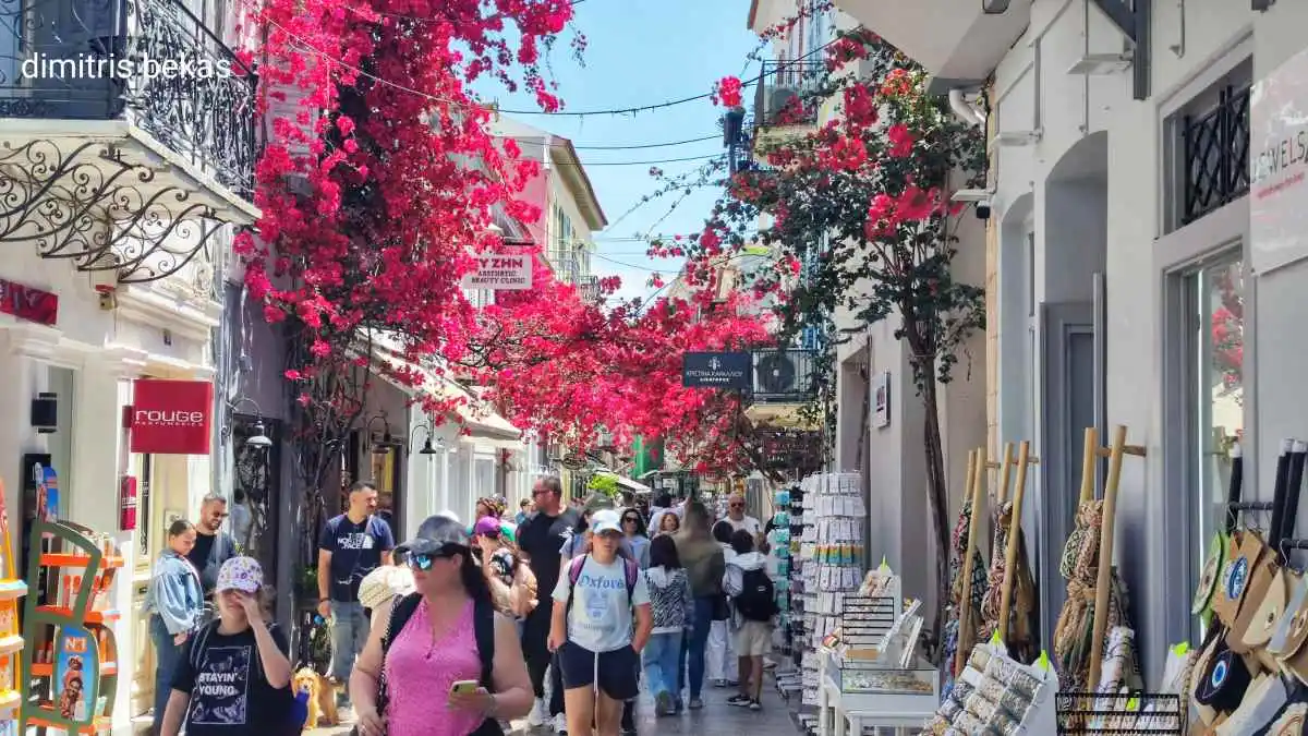 Ναύπλιο: Κατάμεστα τα σοκάκια από τουρίστες – Το κρουαζιερόπλοιο “Vasco da Gama” έφερε το πρώτο κύμα επισκεπτών