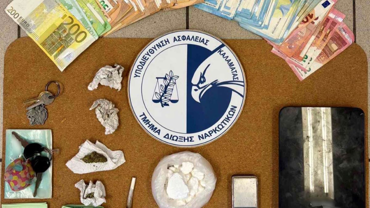 «Επιχειρηματίας» ναρκωτικών στην Καλαμάτα – Συνελήφθη 32χρονος με πλούσια δράση από το 2024