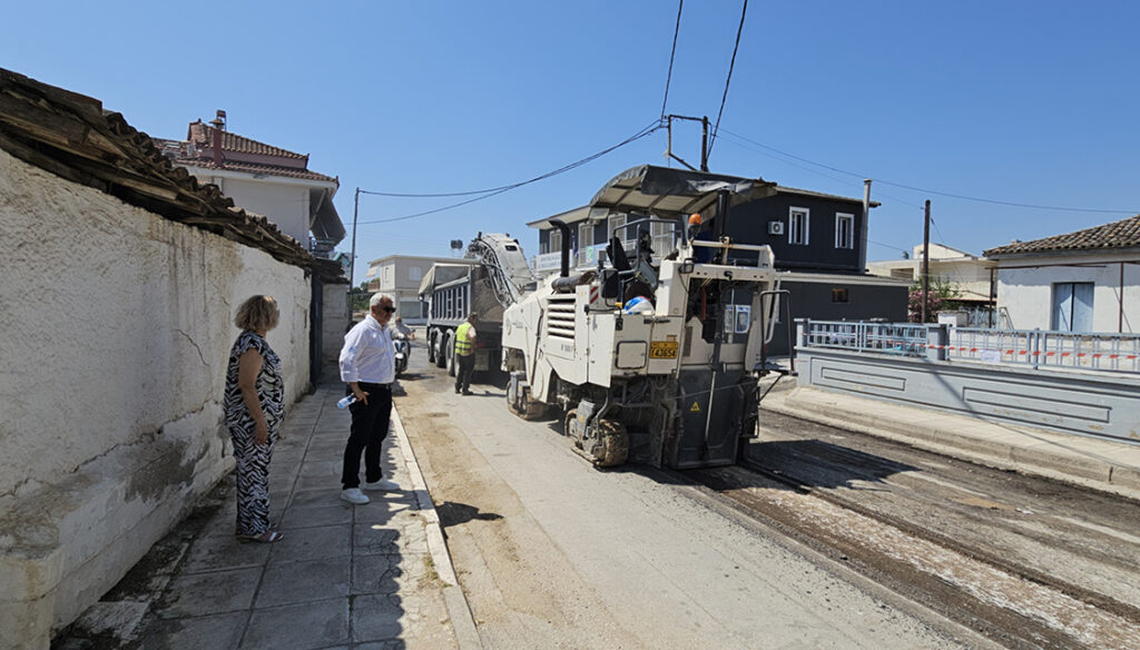 Ασφαλτοστρώσεις στην Αγία Τριάδα