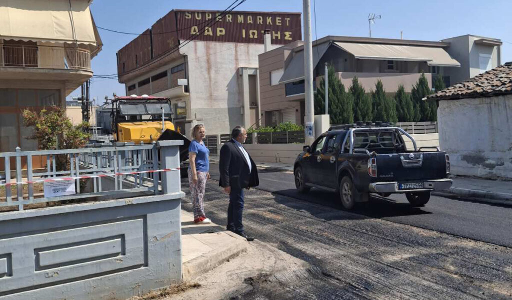 Ασφαλτοστρώσεις στην Αγία Τριάδα