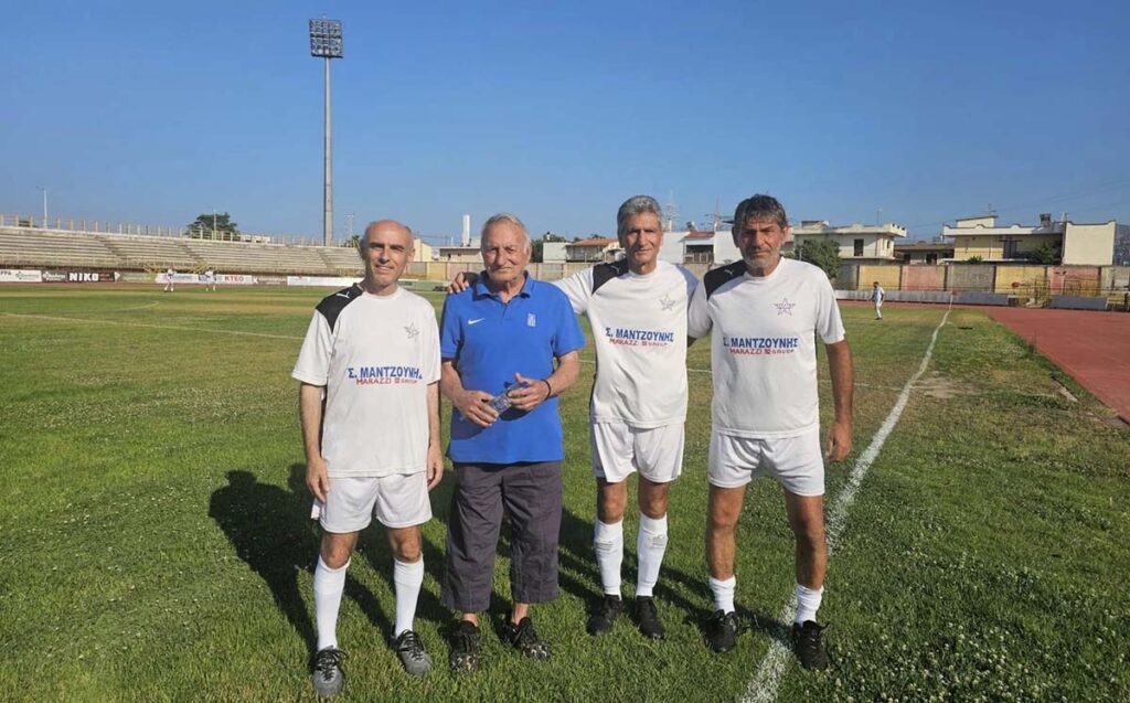 Ο Γιώργος Γαβρήλος σε φιλικό αγώνα βετεράνων στην Κορινθία