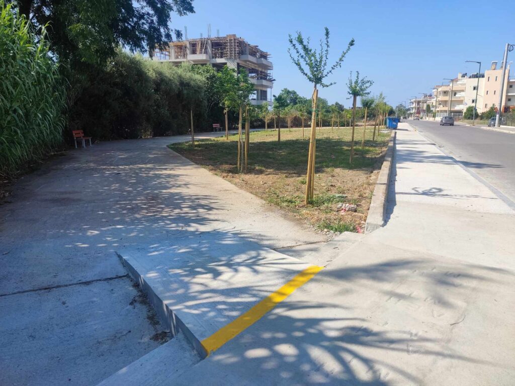 νέο πάρκο τσέπης στην οδό Χρυσανθέμων στην Καλαμάτα