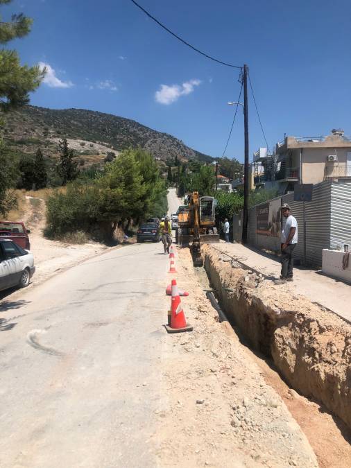 Έναρξη εργασιών κατασκευής αγωγού λυμάτων Ασίνης – Αγ. Παρασκευής προς τον Βιολογικό Καθαρισμό Τολού