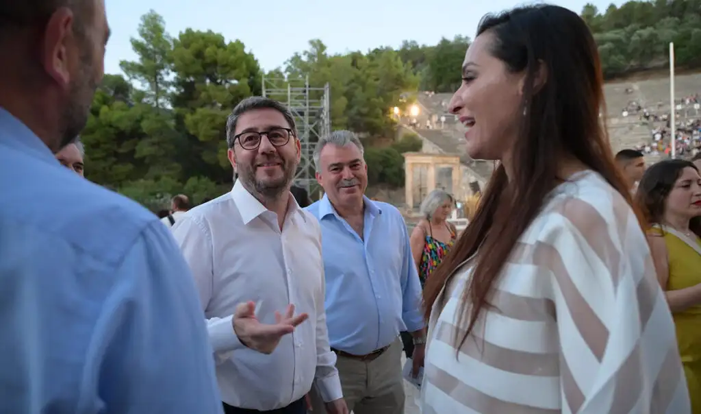 Νίκος Ανδρουλάκης στο Αρχαίο Θέατρο Επιδαύρου