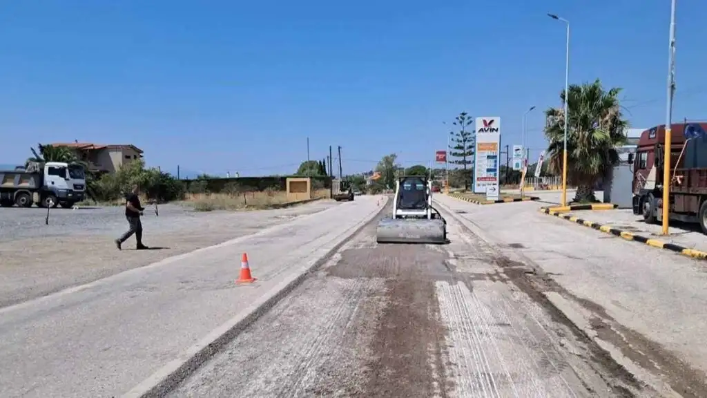 Οδικά έργα στους Αγίους Θεοδώρους