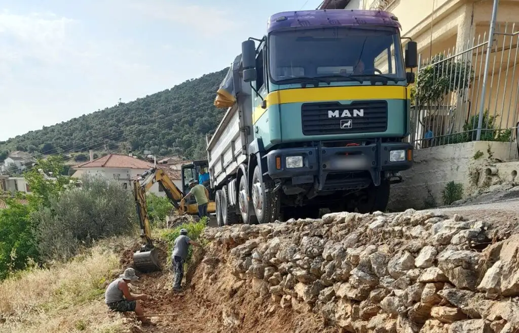 Κατασκευή τοιχίων αντιστήριξης στον Δήμο Άργους - Μυκηνών