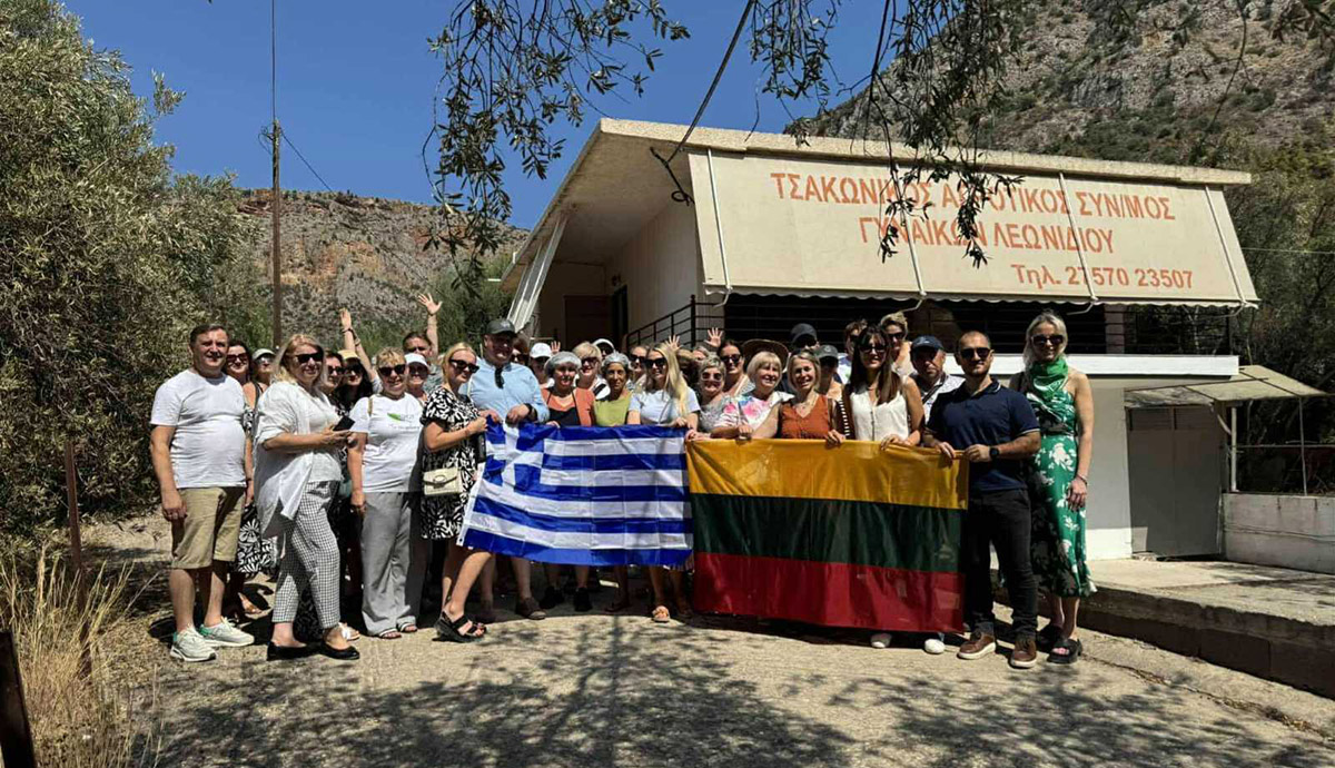 Ανταλλαγή εμπειριών και γεύσεων με Λιθουανούς στο Λεωνίδιο