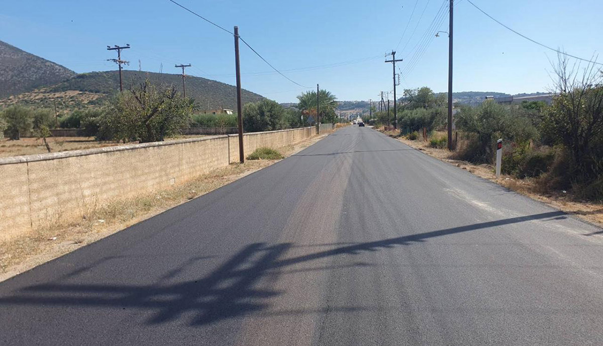 Αναβαθμισμένος ο δρόμος στην είσοδο του Κρανιδίου