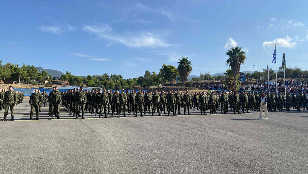 Ορκωμοσία νεοσύλλεκτων της 2025 Ε’ ΕΣΣΟ στο στρατόπεδο Παπαφλέσσα