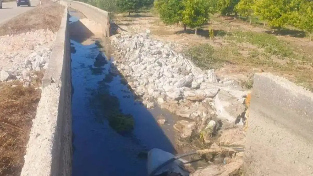 Εργασίες στο φράγμα Αναβάλου