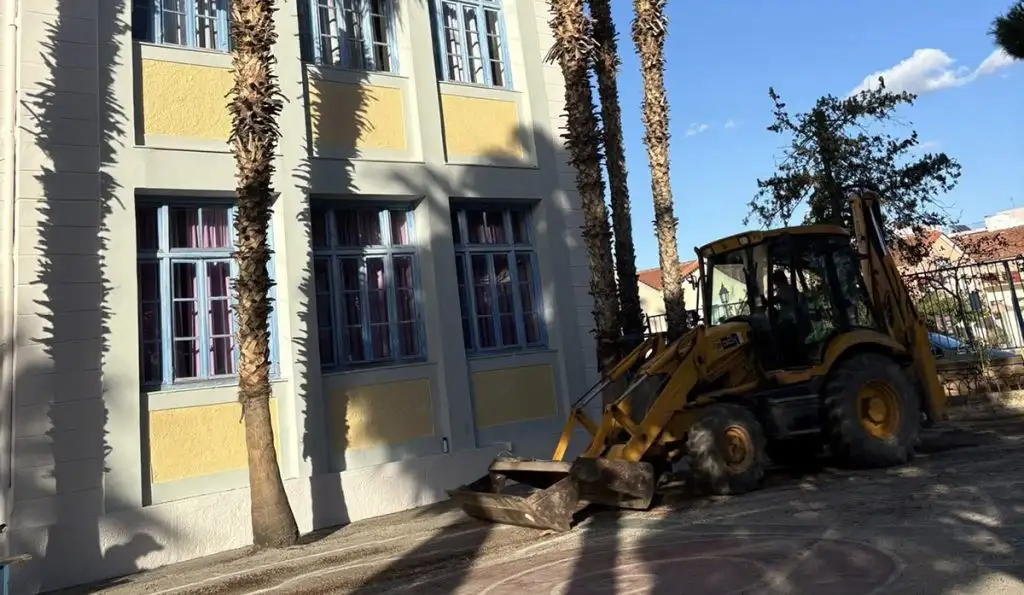 Εργασίες στο 1ο Δημοτικό Σχολείο Ναυπλίου φοίνικες
