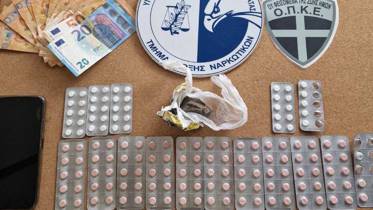 Χειροπέδες σε 38χρονο στη Μεσσηνία – Ηρωίνη, ναρκωτικά χάπια και μετρητά στην κατοχή του