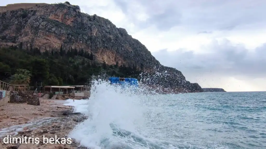 άνεμοι κύματα κακοκαιρία Ναύπλιο