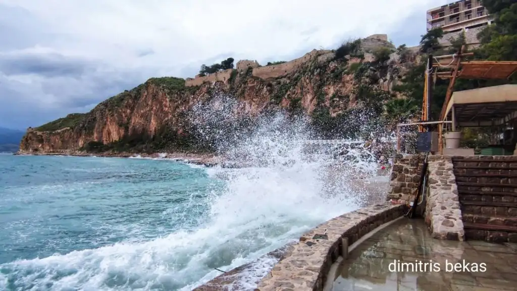 άνεμοι κύματα κακοκαιρία Ναύπλιο