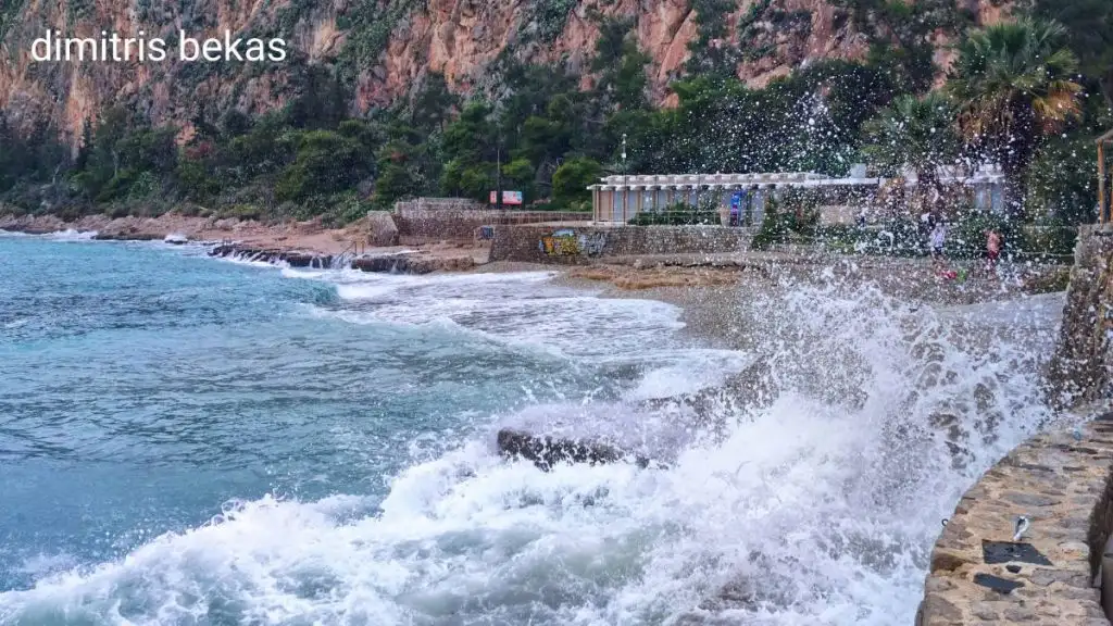 άνεμοι κύματα κακοκαιρία Ναύπλιο