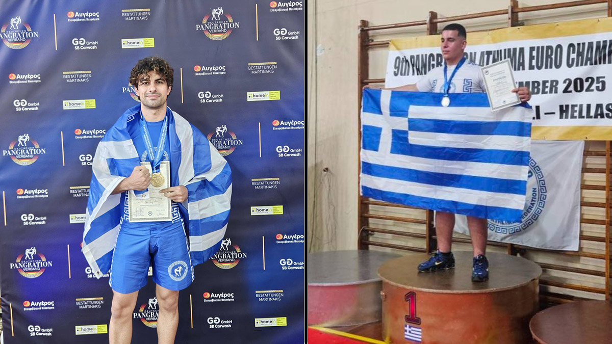 Διπλή διάκριση για την Ερμιονίδα στο Πανευρωπαϊκό Πρωτάθλημα Παγκρατίου