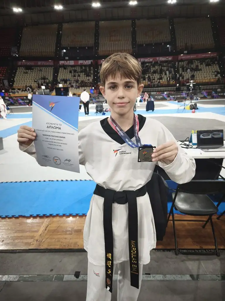 Ασημένια Διάκριση για τον Άγγελο Μαρουλά στο Πανελλήνιο Κύπελλο Ταεκβοντό στο ΣΕΦ
