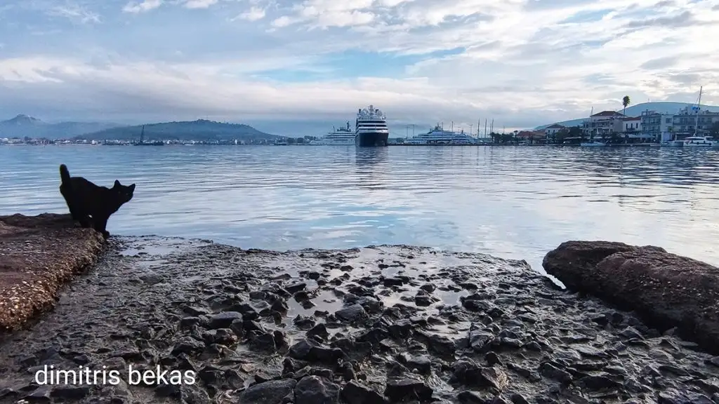 Το κρουαζιερόπλοιο le dumont d'urville στο Ναύπλιο