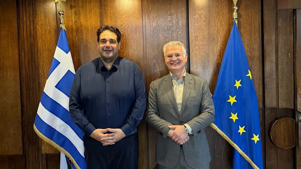 Συνάντηση Πτωχού με τον Υπουργό Εσωτερικών Θεόδωρο Λιβάνιο