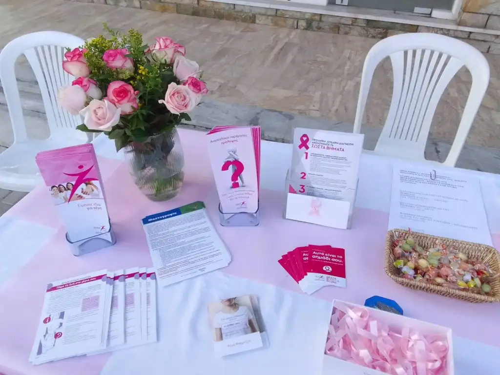 Μία όμορφη δράση ενημέρωσης από το Κέντρο Υγεία Λυγουριού για τον καρκίνο του μαστού