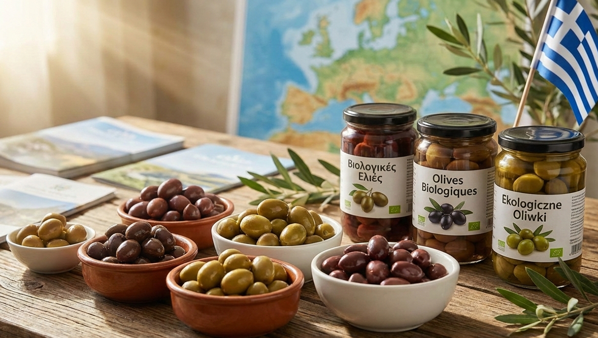 «Απόβαση» στην Ευρώπη για τις Ελληνικές βιολογικές επιτραπέζιες ελιές