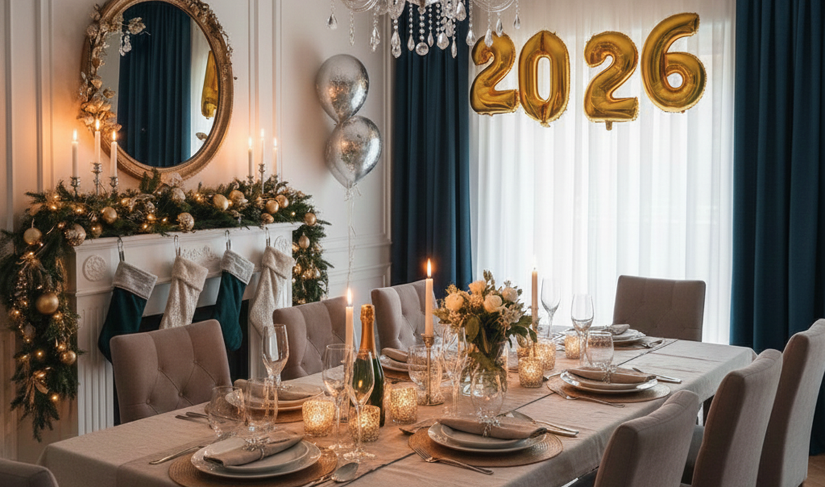 Ιδέες στολισμού στο σπίτι για ένα εντυπωσιακό ρεβεγιόν Πρωτοχρονιάς