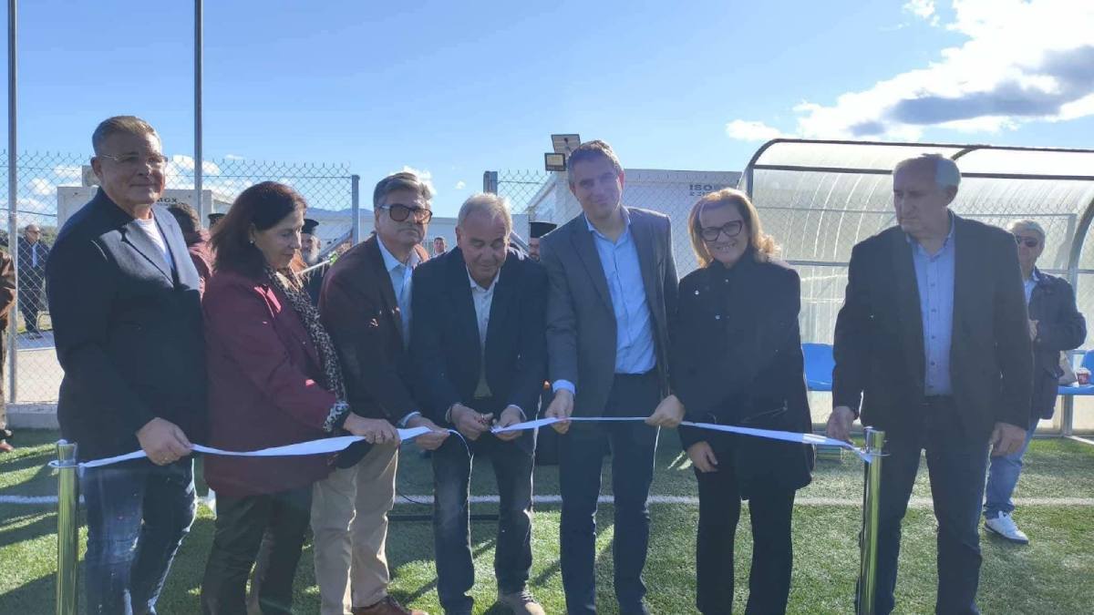 Εγκαίνια νέου γηπέδου στις Αρχαίες Κλεωνές Νεμέας