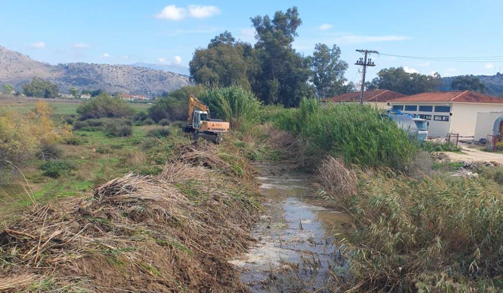 Καθαρισμός ρεμάτων στην Π.Ε. Αργολίδας