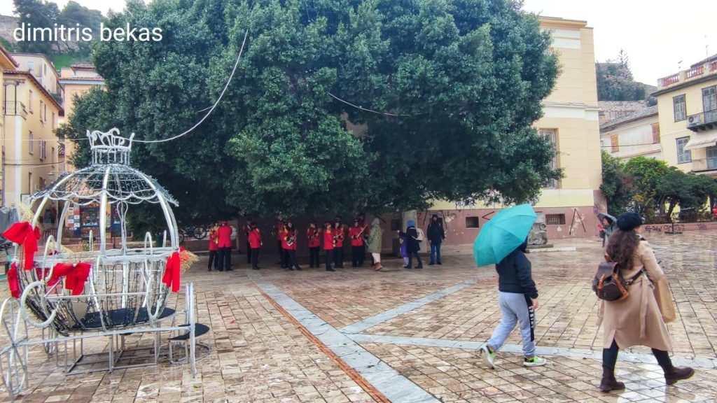 Ναύπλιο παραμονή Πρωτοχρονιάς βροχή