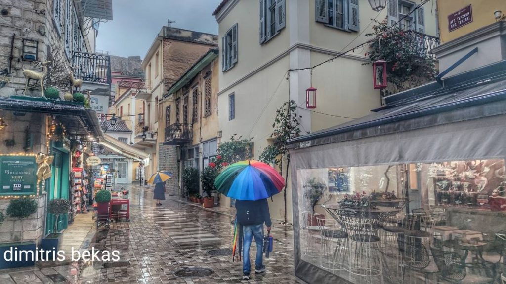 Ναύπλιο παραμονή Πρωτοχρονιάς βροχή