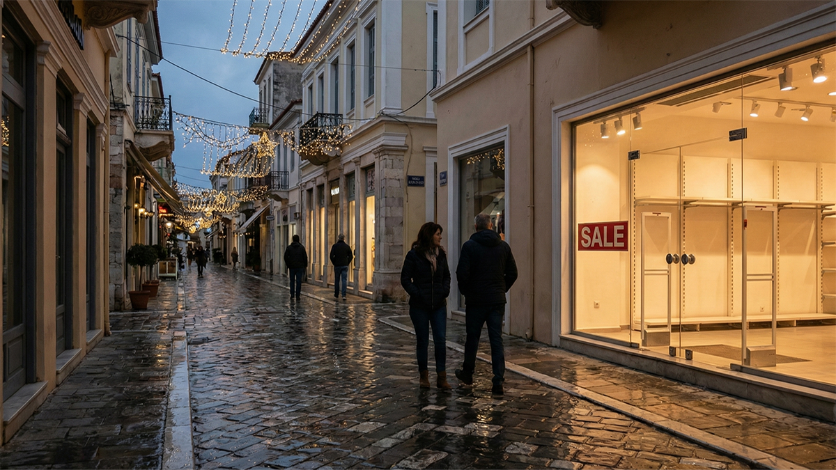 «Πάγωσε» η εορταστική αγορά στην Πελοπόννησο