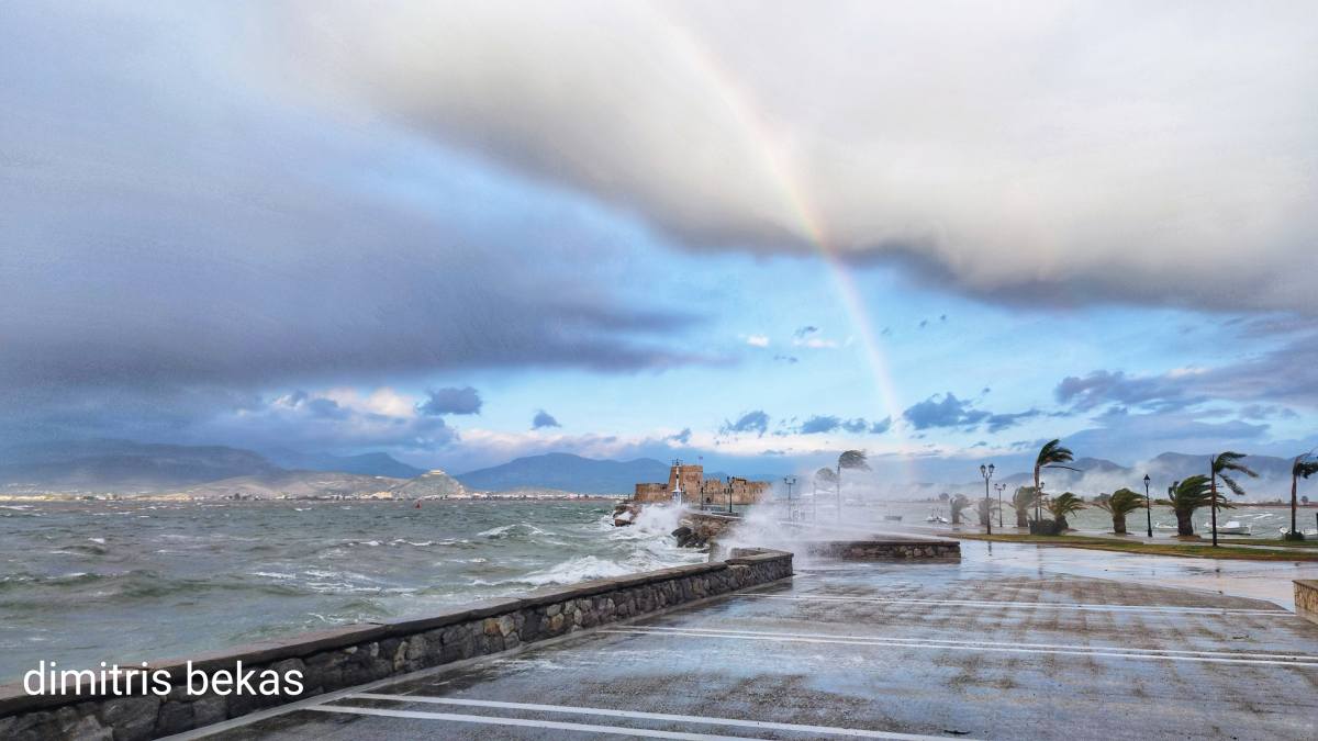 Συναγερμός στο Ναύπλιο: Θυελλώδεις άνεμοι έως 8 μποφόρ