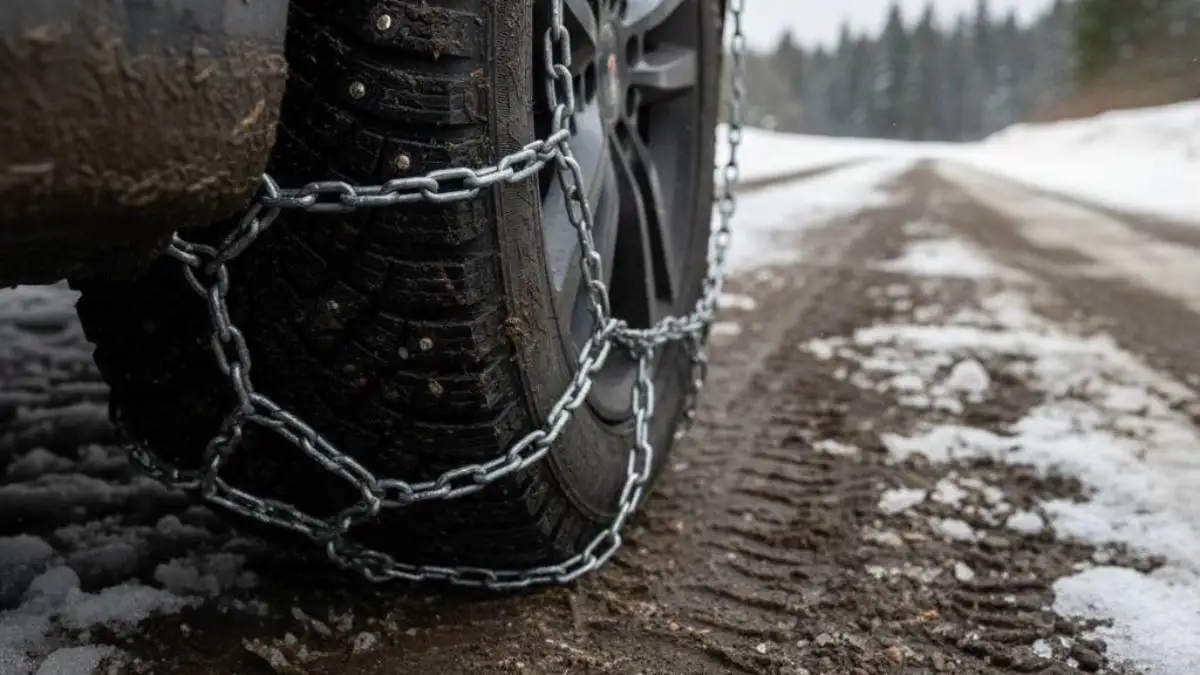 Αντιολισθητικές αλυσίδες σε δρόμους της Πελοποννήσου: Πού είναι υποχρεωτικές σήμερα