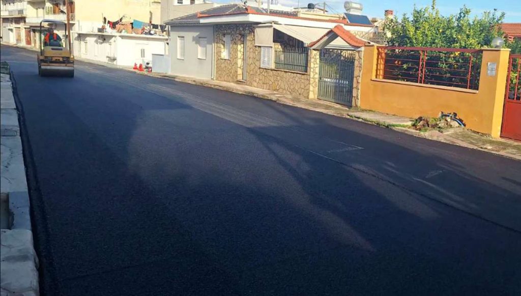 Εργασίες οδοποιίας στο Συνοικισμό του Άργους