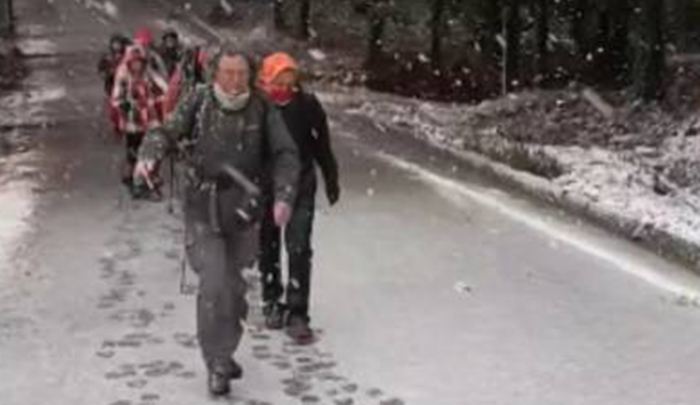 Χειμερινή ανάβαση στον χιονισμένο Ταΰγετο (Βίντεο)