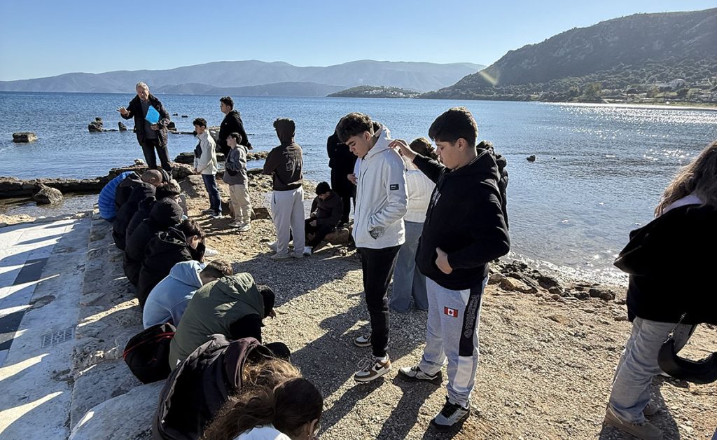 Ξενάγηση σε μαθητές και καθηγητές του Collège Notre Dame Du Balamand του Ορθοδόξου Πατριαρχείου Αντιοχείας