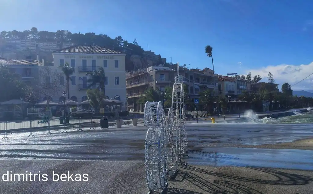 Ισχυροί άνεμοι στο Ναύπλιο 10-1-2026