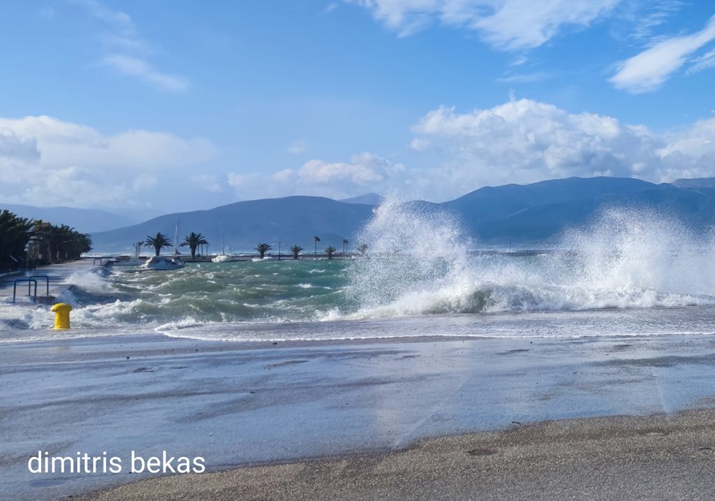 Ισχυροί άνεμοι στο Ναύπλιο 10-1-2026