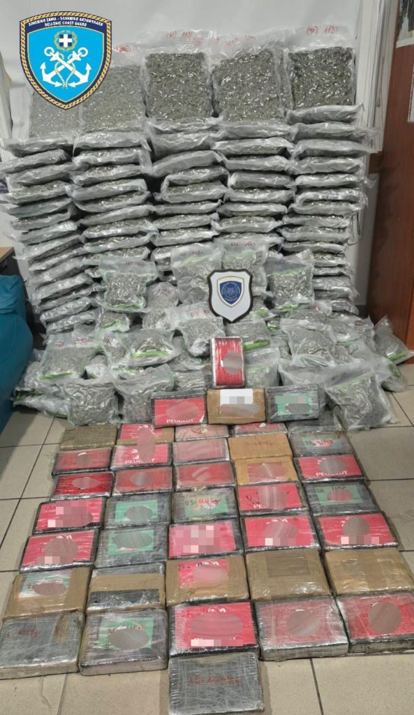 Εντοπισμός και κατάσχεση ναρκωτικών ουσιών αξίας 1.700.000 € και σύλληψη 2 ατόμων στην Πάτρα