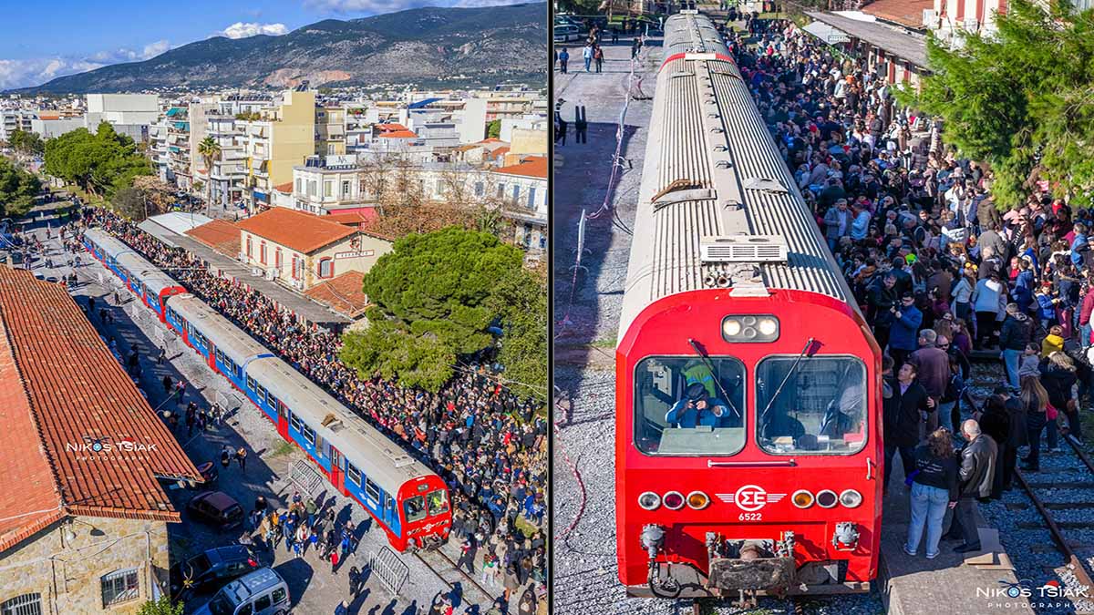 Το γιορτινό τρένο που ένωσε ξανά την Καλαμάτα με τις αναμνήσεις της