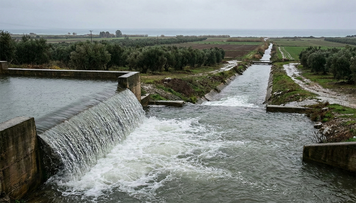 Αργολίδα: Χιλιάδες κυβικά νερού χύνονται στη θάλασσα