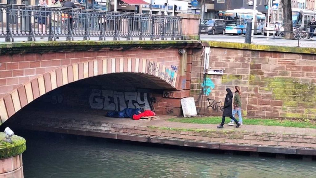 Άστεγοι στο Στρασβούργο