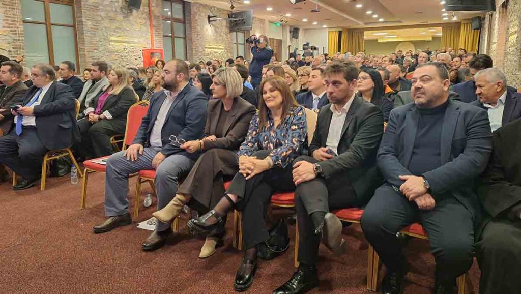 Ο υφυπουργός Εσωτερικών Βασίλης Σπανάκης στην εκδήλωση της ΔΗΜ.Τ.Ο. Άργους-Μυκηνών της ΝΔ