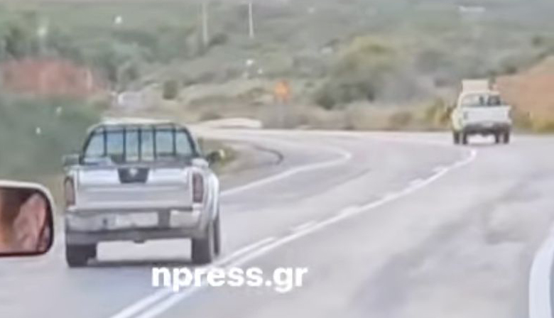 Αρκαδία: Καρδιοχτύπησαν οι οδηγοί – Βίντεο με αγροτικό να κάνει «οκτάρια»