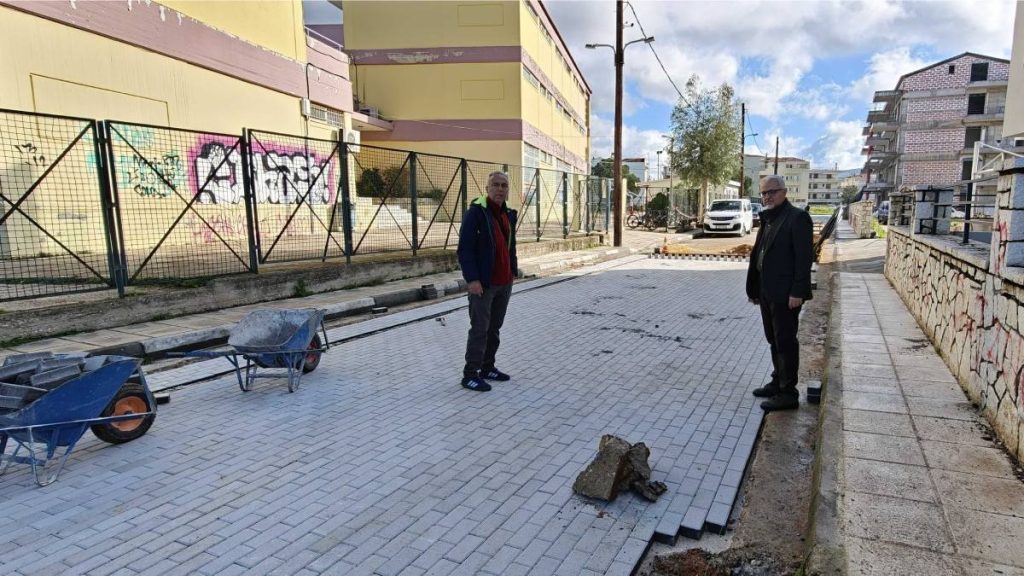 έργα πεζοδρόμια παρεμβάσεις Ναύπλιο