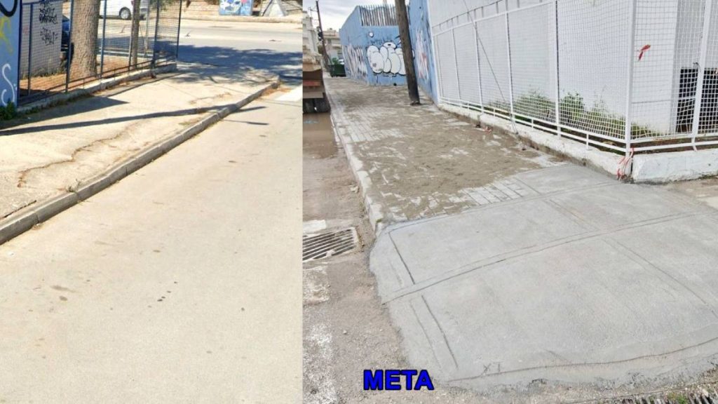 έργα πεζοδρόμια παρεμβάσεις Ναύπλιο