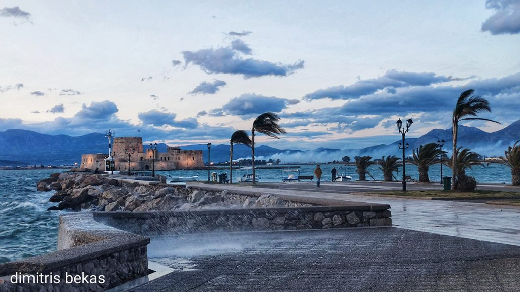 Ισχυροί άνεμοι στο Ναύπλιο