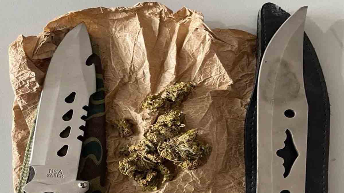 Ξυλόκαστρο: Χειροπέδες σε 51χρονο για κάνναβη και μαχαίρια