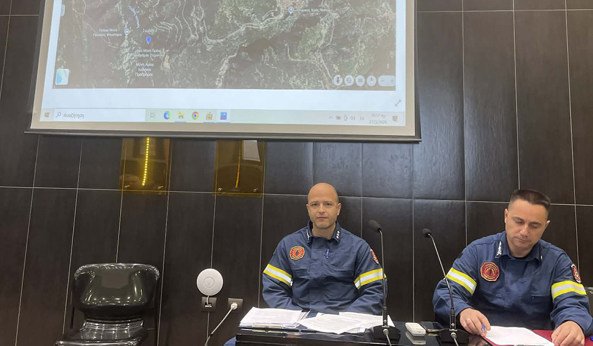 Συντονισμένη διαχείριση συμβάντων χιονόπτωσης στη Στεμνίτσα